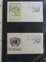 Spanien Sammlung FDCs in 7 Alben auf selbstgestalteten Seiten #MA104