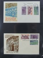 Spanien Sammlung FDCs in 7 Alben auf selbstgestalteten Seiten #MA104