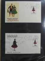 Spanien Sammlung FDCs in 7 Alben auf selbstgestalteten Seiten #MA104