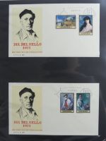 Spanien Sammlung FDCs in 7 Alben auf selbstgestalteten Seiten #MA104