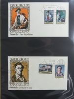 Spanien Sammlung FDCs in 7 Alben auf selbstgestalteten Seiten #MA104