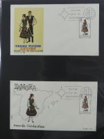 Spanien Sammlung FDCs in 7 Alben auf selbstgestalteten Seiten #MA104