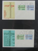 Spanien Sammlung FDCs in 7 Alben auf selbstgestalteten Seiten #MA104