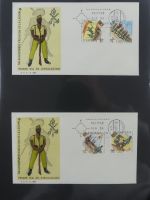 Spanien Sammlung FDCs in 7 Alben auf selbstgestalteten Seiten #MA104