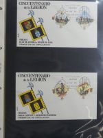 Spanien Sammlung FDCs in 7 Alben auf selbstgestalteten Seiten #MA104