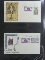 Spanien Sammlung FDCs in 7 Alben auf selbstgestalteten Seiten #MA104