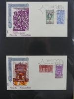 Spanien Sammlung FDCs in 7 Alben auf selbstgestalteten Seiten #MA104