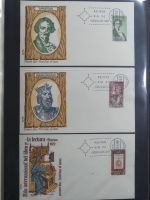 Spanien Sammlung FDCs in 7 Alben auf selbstgestalteten Seiten #MA104