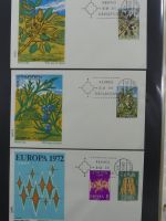 Spanien Sammlung FDCs in 7 Alben auf selbstgestalteten Seiten #MA104