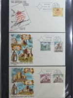 Spanien Sammlung FDCs in 7 Alben auf selbstgestalteten Seiten #MA104