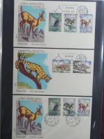 Spanien Sammlung FDCs in 7 Alben auf selbstgestalteten Seiten #MA104