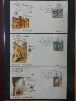 Spanien Sammlung FDCs in 7 Alben auf selbstgestalteten Seiten #MA104