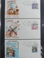 Spanien Sammlung FDCs in 7 Alben auf selbstgestalteten Seiten #MA104