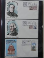 Spanien Sammlung FDCs in 7 Alben auf selbstgestalteten Seiten #MA104