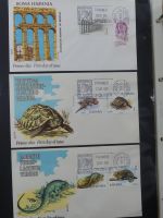 Spanien Sammlung FDCs in 7 Alben auf selbstgestalteten Seiten #MA104