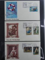 Spanien Sammlung FDCs in 7 Alben auf selbstgestalteten Seiten #MA104