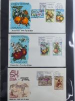 Spanien Sammlung FDCs in 7 Alben auf selbstgestalteten Seiten #MA104