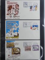 Spanien Sammlung FDCs in 7 Alben auf selbstgestalteten Seiten #MA104