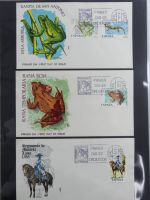 Spanien Sammlung FDCs in 7 Alben auf selbstgestalteten Seiten #MA104