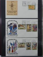 Spanien Sammlung FDCs in 7 Alben auf selbstgestalteten Seiten #MA104