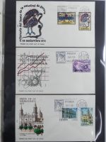 Spanien Sammlung FDCs in 7 Alben auf selbstgestalteten Seiten #MA104