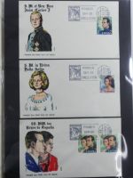 Spanien Sammlung FDCs in 7 Alben auf selbstgestalteten Seiten #MA104