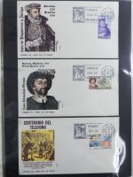 Spanien Sammlung FDCs in 7 Alben auf selbstgestalteten Seiten #MA104