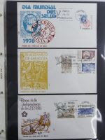 Spanien Sammlung FDCs in 7 Alben auf selbstgestalteten Seiten #MA104