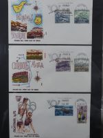 Spanien Sammlung FDCs in 7 Alben auf selbstgestalteten Seiten #MA104