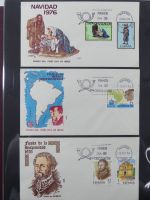 Spanien Sammlung FDCs in 7 Alben auf selbstgestalteten Seiten #MA104