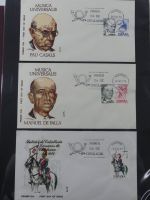 Spanien Sammlung FDCs in 7 Alben auf selbstgestalteten Seiten #MA104