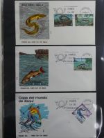 Spanien Sammlung FDCs in 7 Alben auf selbstgestalteten Seiten #MA104