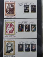 Spanien Sammlung FDCs in 7 Alben auf selbstgestalteten Seiten #MA104