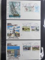 Spanien Sammlung FDCs in 7 Alben auf selbstgestalteten Seiten #MA104