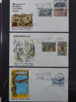 Spanien Sammlung FDCs in 7 Alben auf selbstgestalteten Seiten #MA104