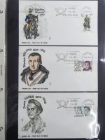 Spanien Sammlung FDCs in 7 Alben auf selbstgestalteten Seiten #MA104