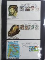 Spanien Sammlung FDCs in 7 Alben auf selbstgestalteten Seiten #MA104