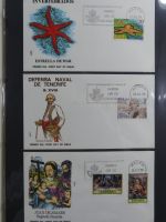 Spanien Sammlung FDCs in 7 Alben auf selbstgestalteten Seiten #MA104