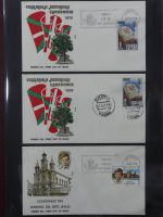 Spanien Sammlung FDCs in 7 Alben auf selbstgestalteten Seiten #MA104