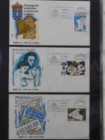 Spanien Sammlung FDCs in 7 Alben auf selbstgestalteten Seiten #MA104