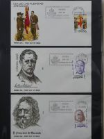 Spanien Sammlung FDCs in 7 Alben auf selbstgestalteten Seiten #MA104