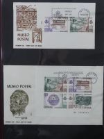 Spanien Sammlung FDCs in 7 Alben auf selbstgestalteten Seiten #MA104