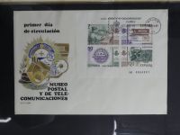 Spanien Sammlung FDCs in 7 Alben auf selbstgestalteten Seiten #MA104