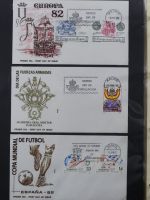 Spanien Sammlung FDCs in 7 Alben auf selbstgestalteten Seiten #MA104