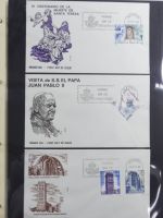 Spanien Sammlung FDCs in 7 Alben auf selbstgestalteten Seiten #MA104