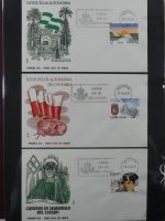 Spanien Sammlung FDCs in 7 Alben auf selbstgestalteten Seiten #MA104