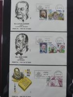 Spanien Sammlung FDCs in 7 Alben auf selbstgestalteten Seiten #MA104