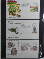 Spanien Sammlung FDCs in 7 Alben auf selbstgestalteten Seiten #MA104