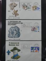 Spanien Sammlung FDCs in 7 Alben auf selbstgestalteten Seiten #MA104