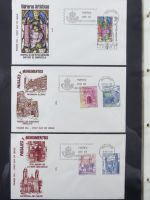 Spanien Sammlung FDCs in 7 Alben auf selbstgestalteten Seiten #MA104